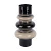 Present time - Vase Grato small black w. warm grey