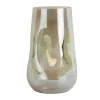 Present time - Vase Luster organic large shiny jungle green