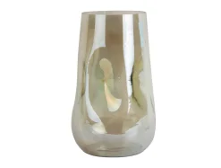 Present time - Vase Luster organic large shiny jungle green