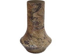 Present time - Vase Mosaic Marble brown