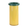 Present time - Vase Plegado S soft yellow w. retro green
