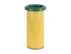 Present time - Vase Plegado S soft yellow w. retro green