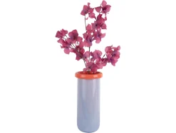 Present time - Vase Plegado XL soft purple w. bright orange