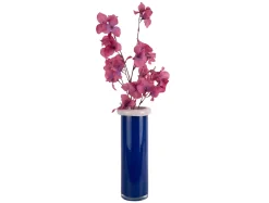 Present time - Vase Plegado XXL cobalt blue w. soft pink
