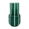 Present time - Vase Rayado Retro high retro green