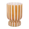 Present time - Vase Rayado Retro medium mango yellow