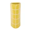 Present time - Vase Retro Tiles triangular medium citrine yellow