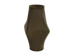 Present time - Vase Twisted Rib large army green