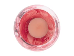 Present time - Votive Blended small glass red ochre