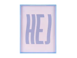 Present time - Wall art Hej large purple