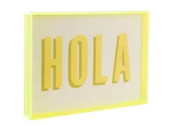 Present time - Wall art Hola medium bright green