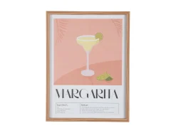Present time - Wall art Margarita peach orange