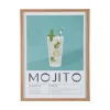 Present time - Wall art Mojito green