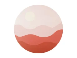 Present time - Wall art Sunset MDF soft pink