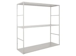 Present time - Wall rack Level metal matt warm grey