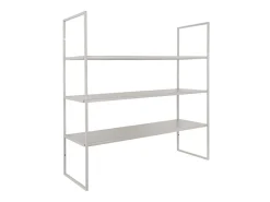 Present time - Wall rack Level metal matt warm grey