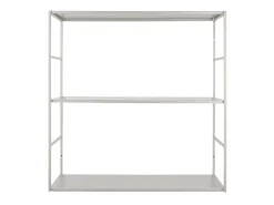 Present time - Wall rack Level metal matt warm grey