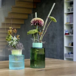 Remember - Vase - Groove S - Blå