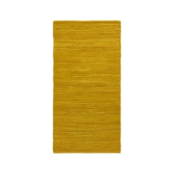 Rug Solid - Bomuldstæppe, amber - 65x135 cm.