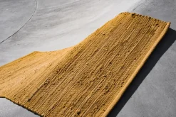 Rug Solid - Bomuldstæppe, amber - 65x135 cm.