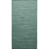 Rug Solid - Bomuldstæppe, jade - 75x200 cm.