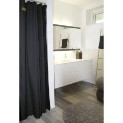 Skriver Collection - Badeforhæng - Orlando - Mørkegrå - 145x200 cm.
