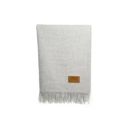Skriver Collection - Plaid - Baby Alpaca - lysegrå - 130x200 cm