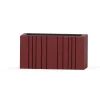 SQUARELY COPENHAGEN - Plantekasse - Unfold WIDE - Terracotta Red - 77 x 33 x 40 cm