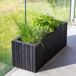 SQUARELY COPENHAGEN - Plantekasse - GrowWIDE - Sort Ask