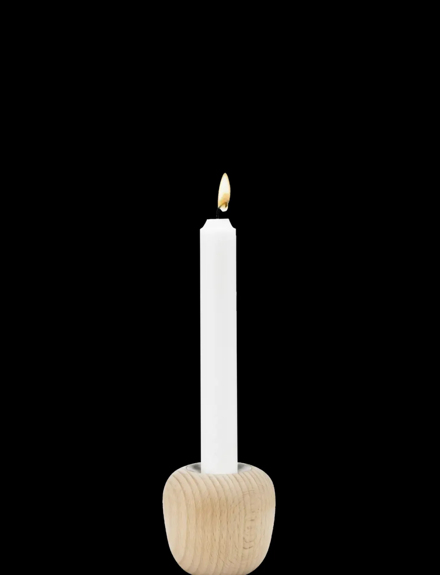 Stelton - Ora lysestage H 6.5 cm beech wood