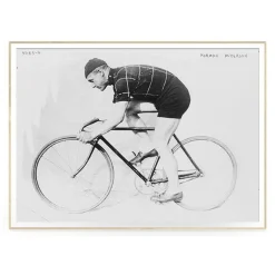 The Dybdahl - Plakat 50x70 cm. - Man and bicycle - Papir