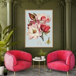 The Dybdahl - Plakat 50x70 cm - Pink Flower - Papir