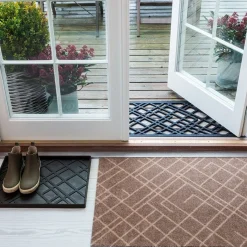 Tica Copenhagen - Smudsmåtte - Lines - Sand - 67x120 cm