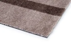 Tica Copenhagen - Smudsmåtte - Stripes Vertical - Sand/Brun - 67x120 cm