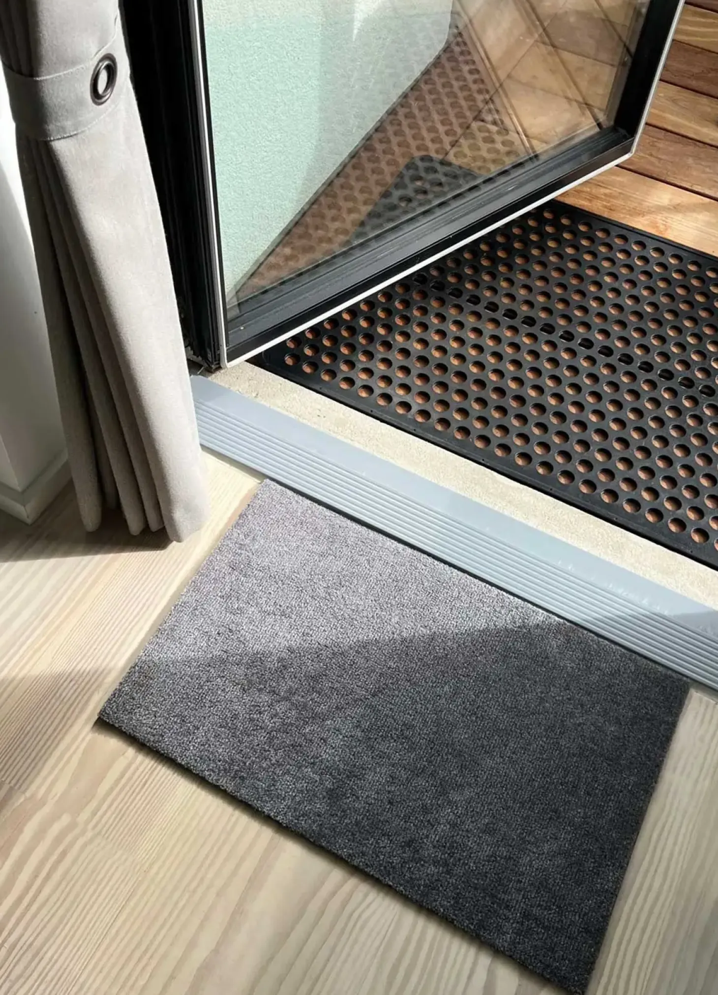 Tica Copenhagen - Smudsmåtte / Dørmåtte - Steelgrey/Grå - 40x60 cm