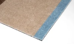 Tica Copenhagen - Smudsmåtte - Stripes Horizon - Lyseblå/Ivory/Sand - 67x120 cm