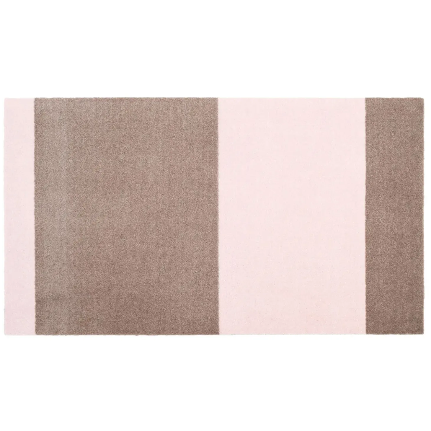Tica Copenhagen - Smudsmåtte - Stripes Horizon - Sand/Lyserød - 40x60 cm