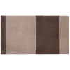 Tica Copenhagen - Smudsmåtte - Stripes Horizon - Sand/Brun - 90x130 cm