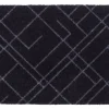 Tica Copenhagen - Smudsmåtte - Lines - Sort/grå - 60x90 cm