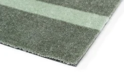Tica Copenhagen - Smudsmåtte - Stripes Vertical - Lysegrøn/Støvet - 40x60 cm