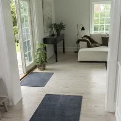 Tica Copenhagen - Smudsmåtte - Ensfarvet - Grå - 90x130 cm