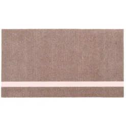 Tica Copenhagen - Smudsmåtte - Stripes Vertical - Lyserød/Sand - 40x60 cm