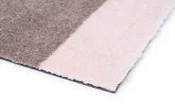 Tica Copenhagen - Smudsmåtte - Stripes Horizon - Sand/Lyserød - 90x130 cm