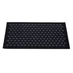 Tica Copenhagen - Smudsmåtte - Dots - Sort og grå - 40x60 cm