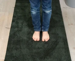 Tica Copenhagen - Smudsmåtte - Ensfarvet - Mørkegrøn - 90x130 cm