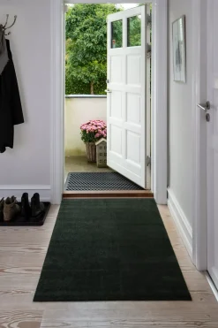 Tica Copenhagen - Smudsmåtte - Ensfarvet - Mørkegrøn - 90x130 cm