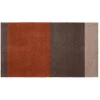 Tica Copenhagen - Smudsmåtte - Stripes Horizon - Sand/Brun/Terracota - 90x200 cm