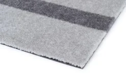 Tica Copenhagen - Smudsmåtte - Stripes Vertical - Lysegrå/Steelgrey - 67x120 cm