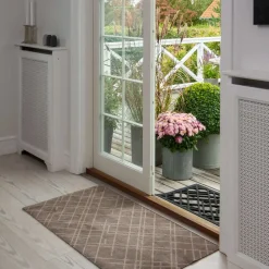 Tica Copenhagen - Smudsmåtte - Lines - Sand/beige - 90x130 cm