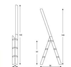 Trappestige i orange fra HINDEVADGÅRD